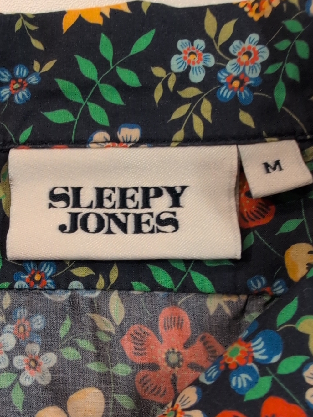 Sleepy Jones Cornett Gown in Liberty Fabric Edenham Floral Navy Size M EUC - Picture 9 of 12